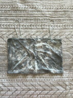 Cami Crop Top in Shimmering Silver